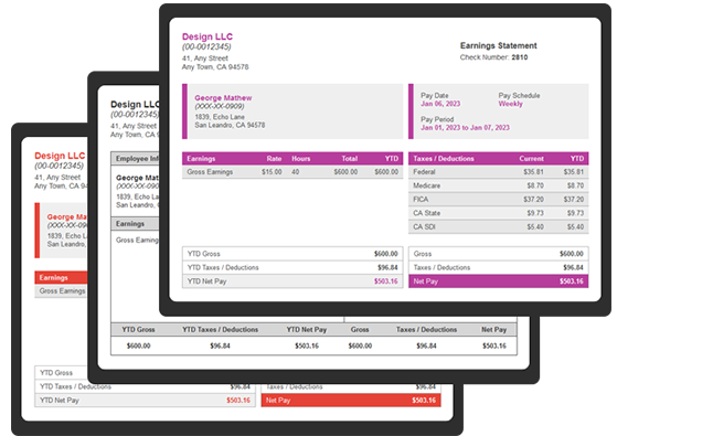 Paystub Templates