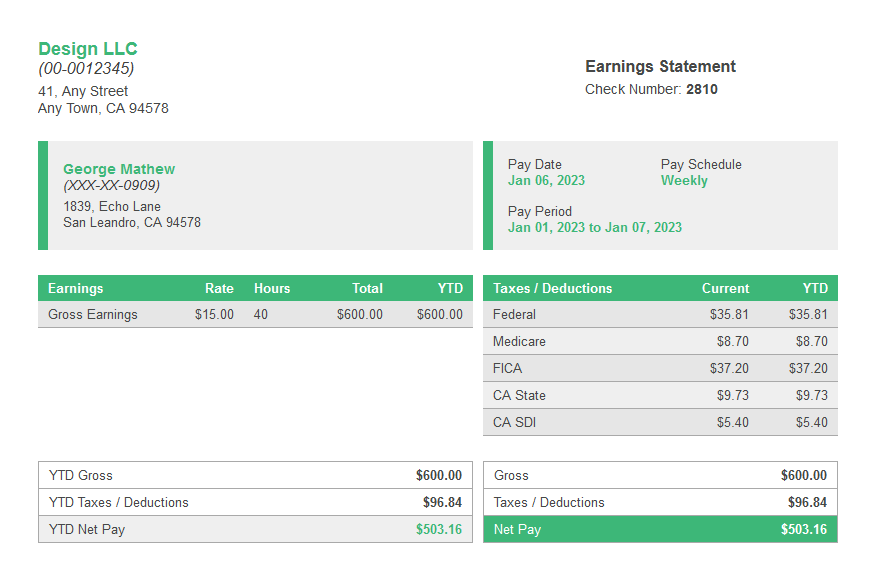 metallica paystub