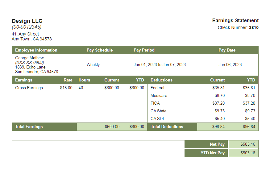 glade-green paystub